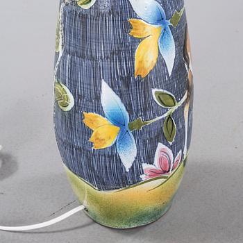 BORDSLAMPA, keramik, Tilgmans, 1950/60-tal.