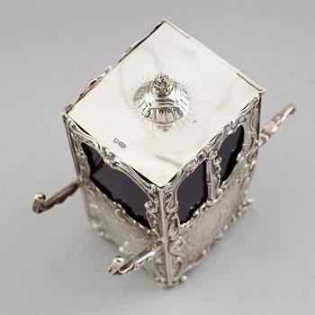 SENAPSKAR, silver, möjligen Nederländrna, 1900-talets första hälft. Vikt ca 154 gram.