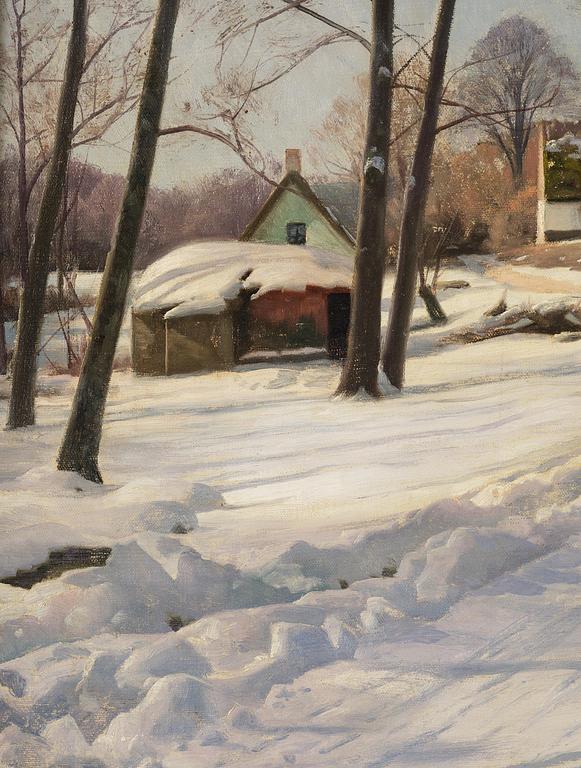 Peder Mork Mönsted, Winter in Jyderup.