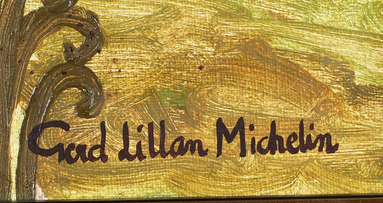 LILLIAN MICHELIN, olja på duk, signerad.
