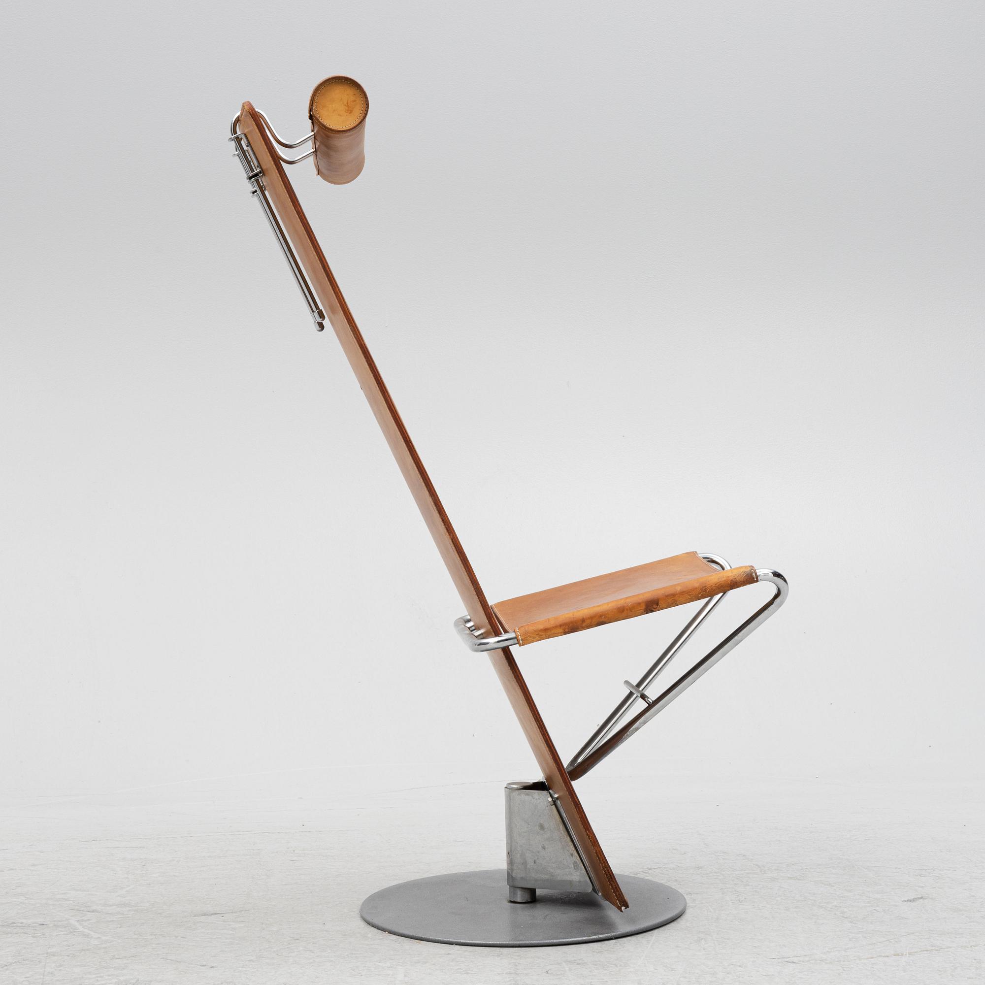Börge Lindau & Bo Lindekrantz, a chair, "Plankan", Lammhults, later part of the 20th century.