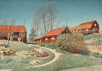 9. Oskar Bergman, "Neglinge gård" (Neglinge farm).