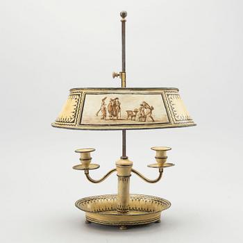 A late 19th century Bouilottte-lamp.