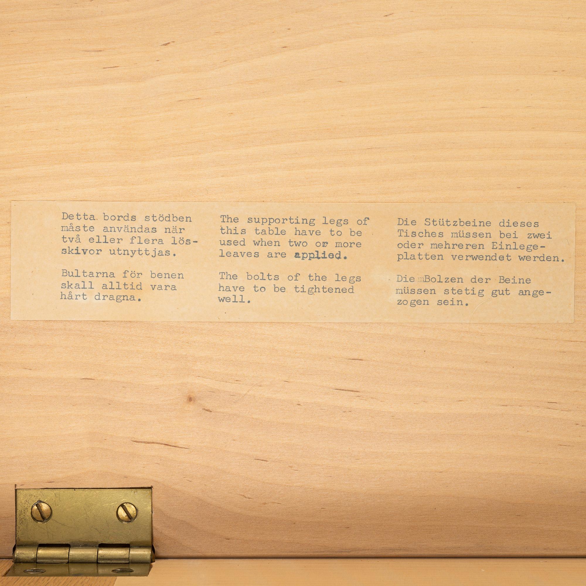 Børge Mogensen, matbord, "Öresund", Karl Andersson & söner, 1900-talets andra hälft.