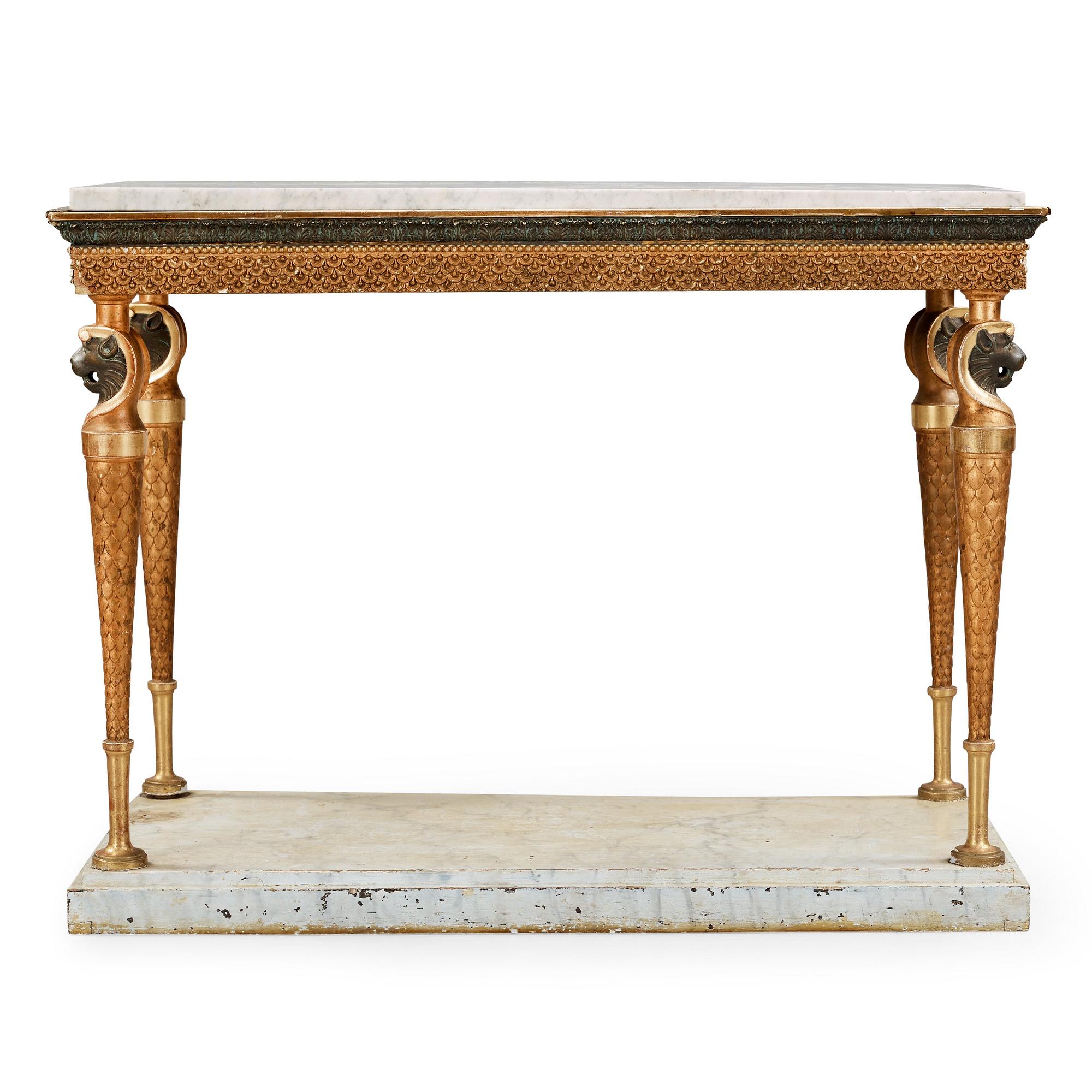 KONSOLBORD. Sengustavianskt, 1800-talets början.