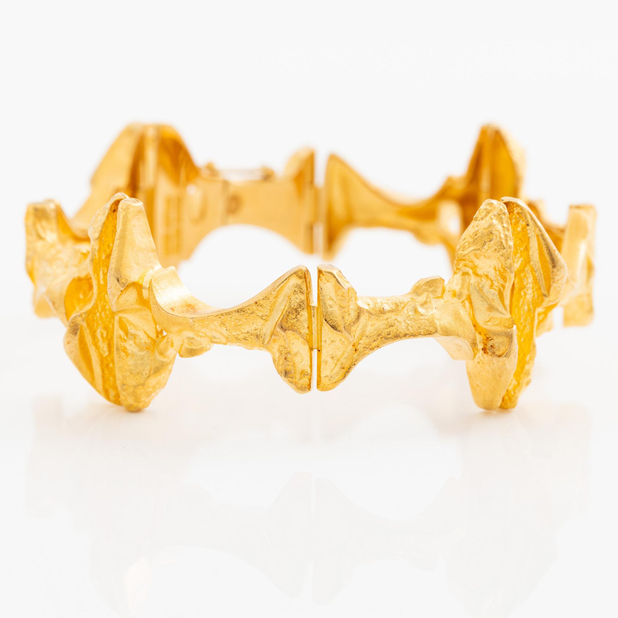 Björn Weckström, a bracelet "Borealis", 18K gold, Finland. For Lapponia.