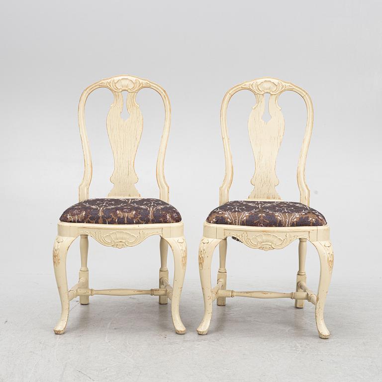Chairs, 6 pcs, Rococo style, mid-20th Century.