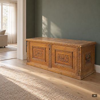 A South German late renaissance chest, 17th century.