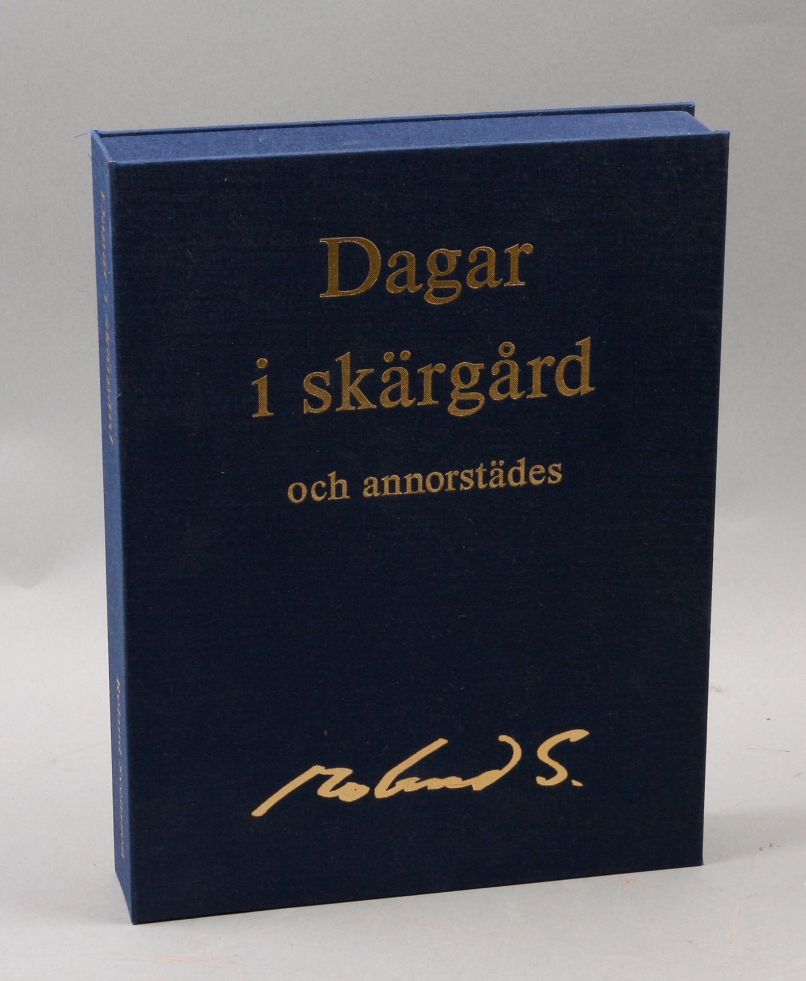 ROLAND SVENSSON. Portfölj med 4 färglitografier, sign o numr 277/400.