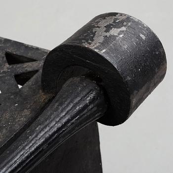 Folke Bensow, A Folke Bensow Swedish Grace cast iron stool, model 'Taburett Nr 1', Näfveqvarn, Sweden circa 1925.