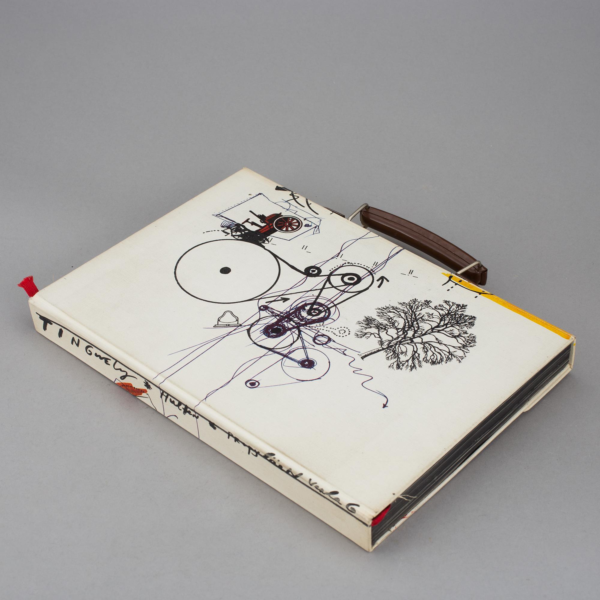 BOK, "Jean Tinguely Méta" av KG PONTUS HULTÈN, Moderna Museet, Malmö 1972.