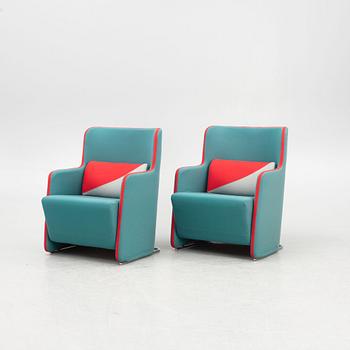 Börge Lindau & Bo Lindekrantz, armchairs, a pair, "Solo M", Lammhults Möbel AB.