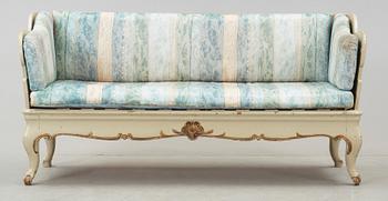 TRÅGSOFFA, rokoko, 1700-tal.