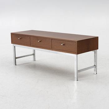 Hallmöbel, två delar, Glas & Trä, Hovmantorp, 1970-tal.