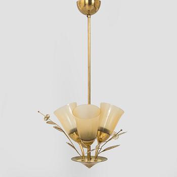 A mid-20th century ceiling light for Itsu, Finland.