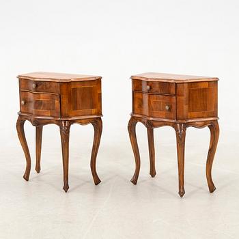 Pair of bedside tables, early 20th century.