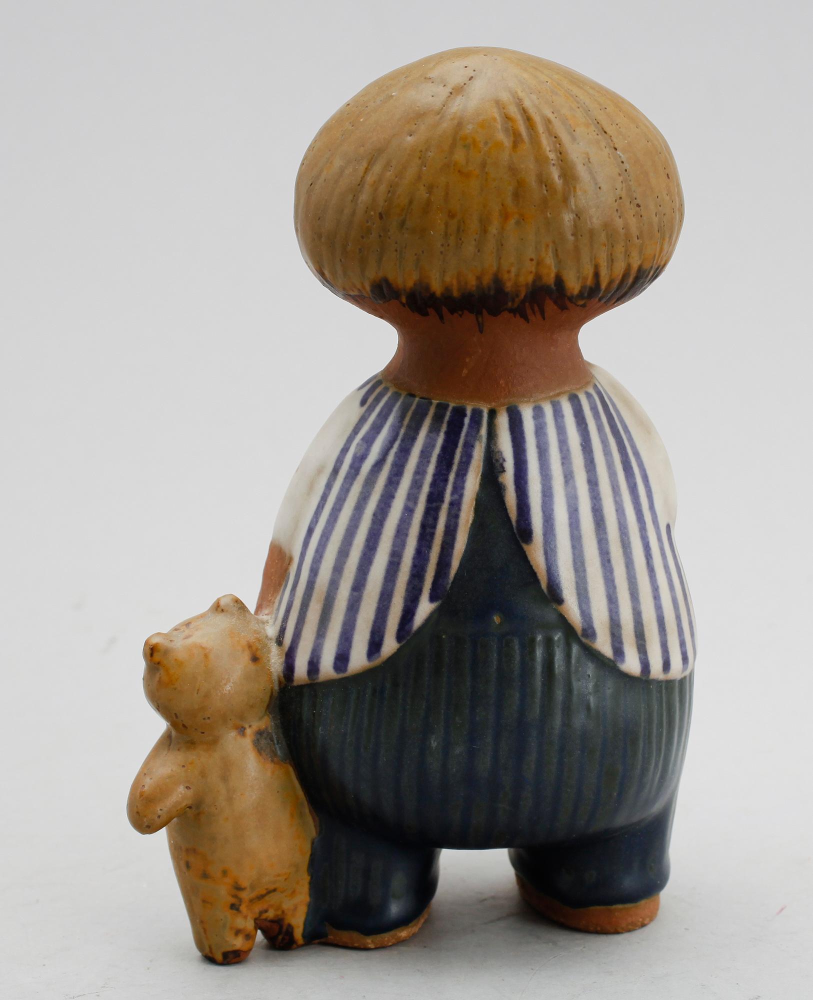 FIGUR, stengods, "Malin", Lisa Larson, Gustavsberg.