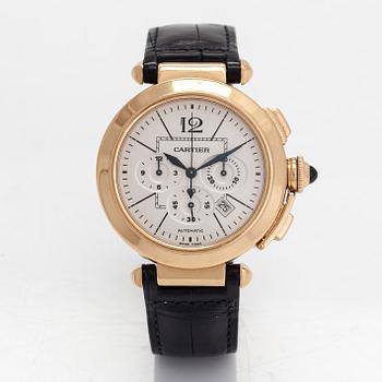 Cartier, Pasha de Cartier, wristwatch, 42 mm.