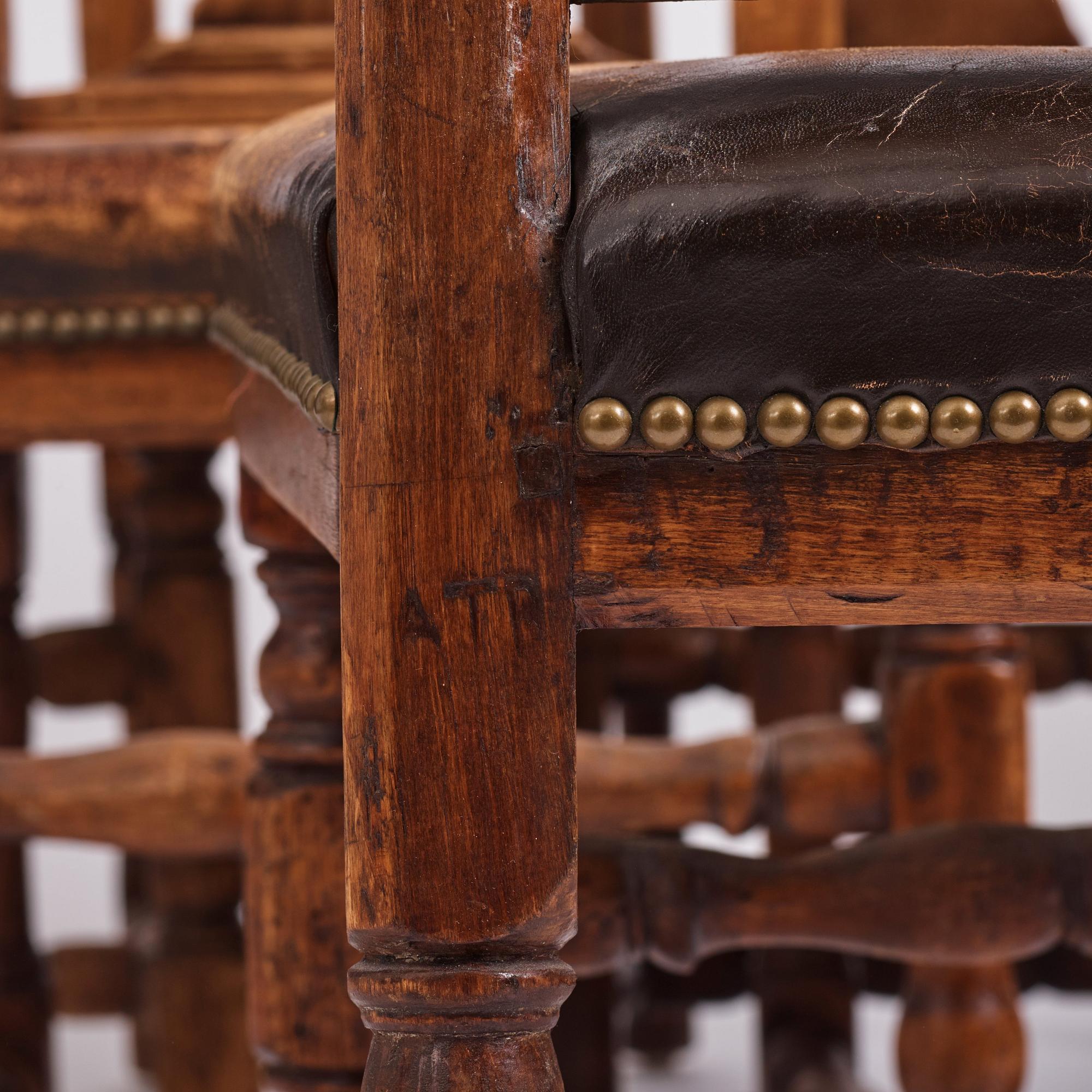 A set of six late Baroque chairs by A. Thunberg (master 1768).