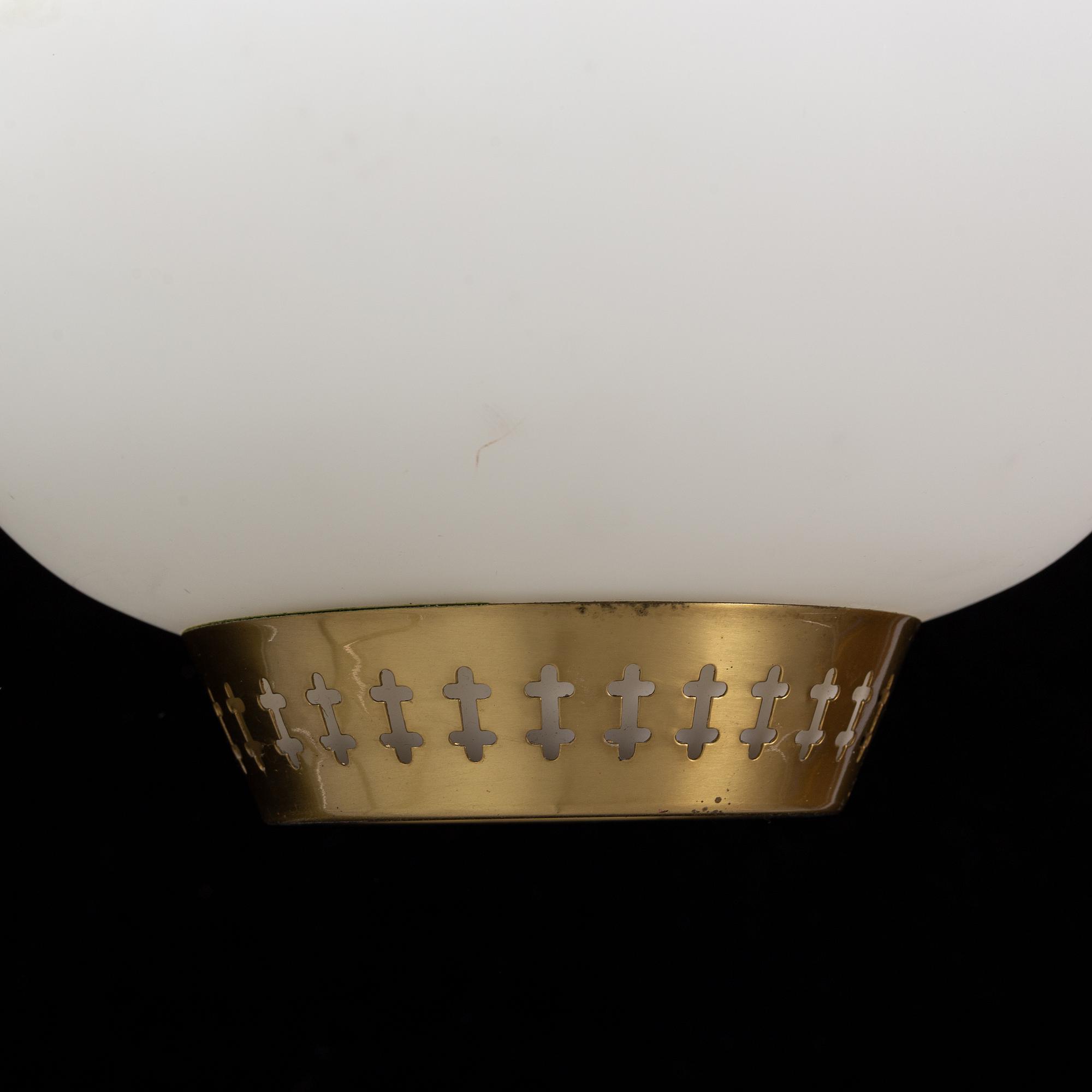 Hans Bergström, a brass and glass lamp.