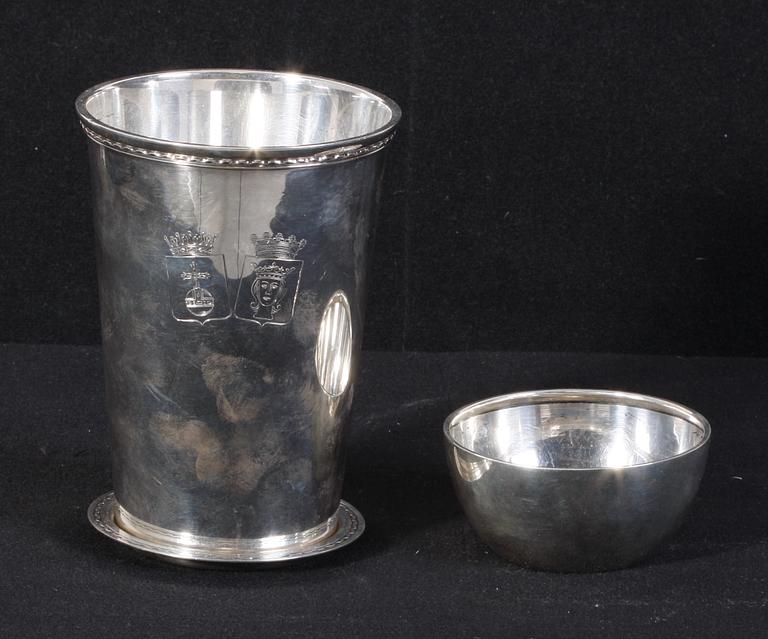 PARTI SILVER, 3 st, bla GAB, 1900-tal.