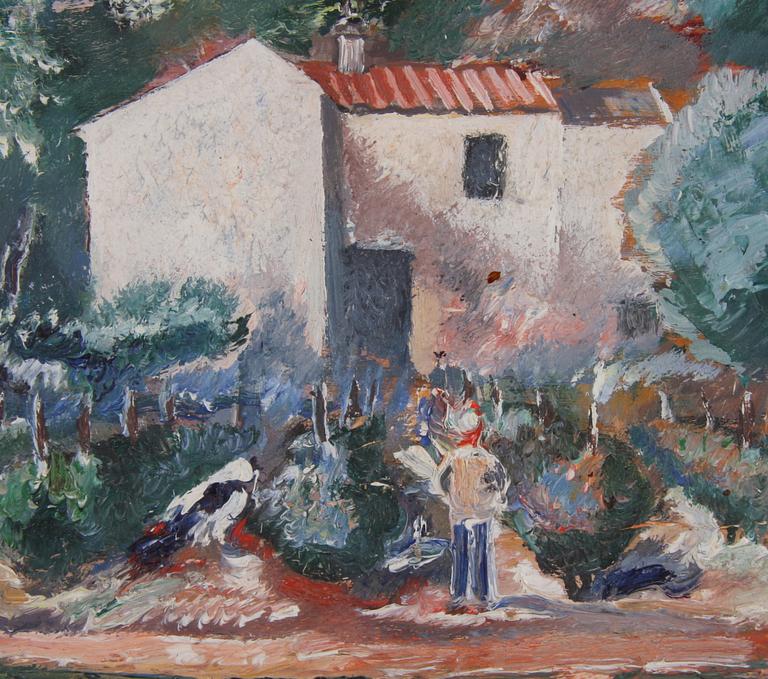 DETTHOW, ERIC. Olja på pannå, sign.