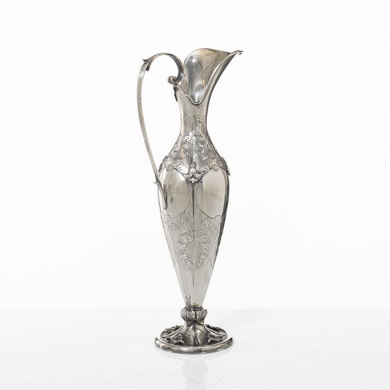 Kanna, silver, svensk importstämpel, 1900-talets första hälft.