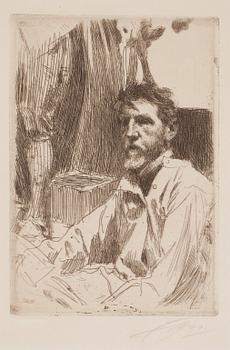 723. ANDERS ZORN, etsning (II état av II), 1897, signerad med blyerts.