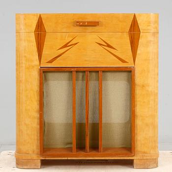 RADIOSKÅP, art déco, 1930-/40-tal.