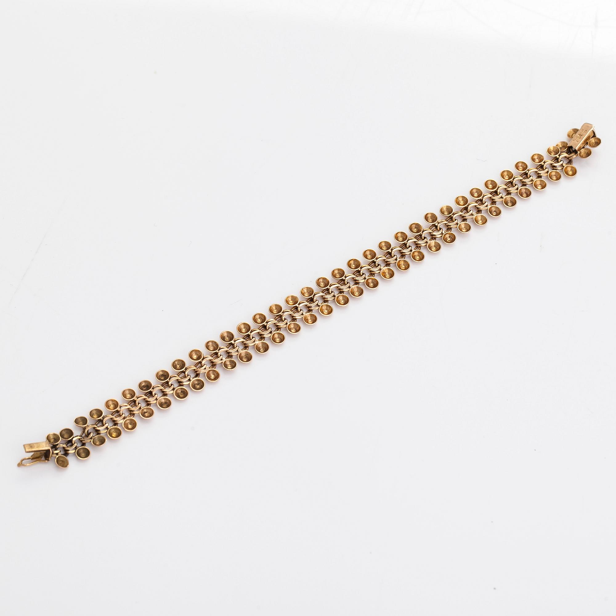 A 14K gold bracelet, Westerback, Helsinki 1965.
