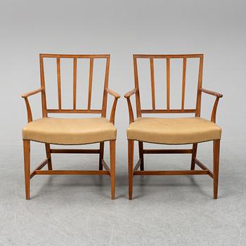 JOSEF FRANK, a pair of model 620 armchairs.