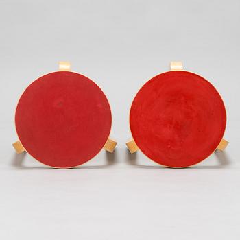 Alvar Aalto, a 1960's '82' table and six '66' stools for O.Y. Huonekalu-ja Rakennustyötehdas A.B.