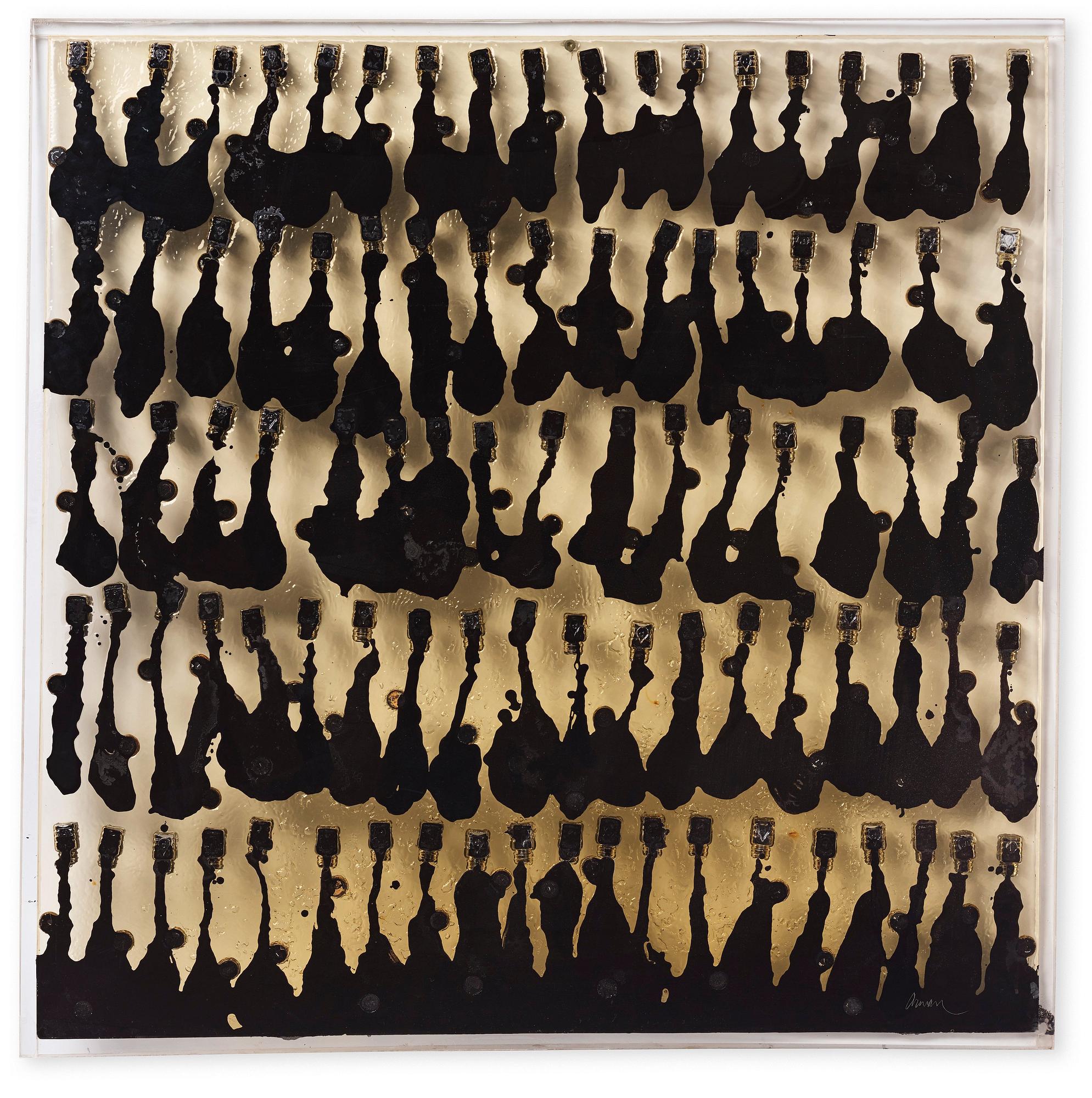 Arman (Armand Pierre Fernandez), Accumulation med bläckhorn.