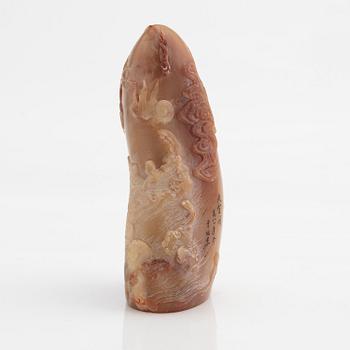 Sigill, soapstone. Kina, 1900-tal.