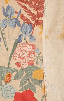 TYG, halvlinne, "Stugrabatt", Gocken Jobs, Jobs Handtryck, Leksand, ritat 1951.