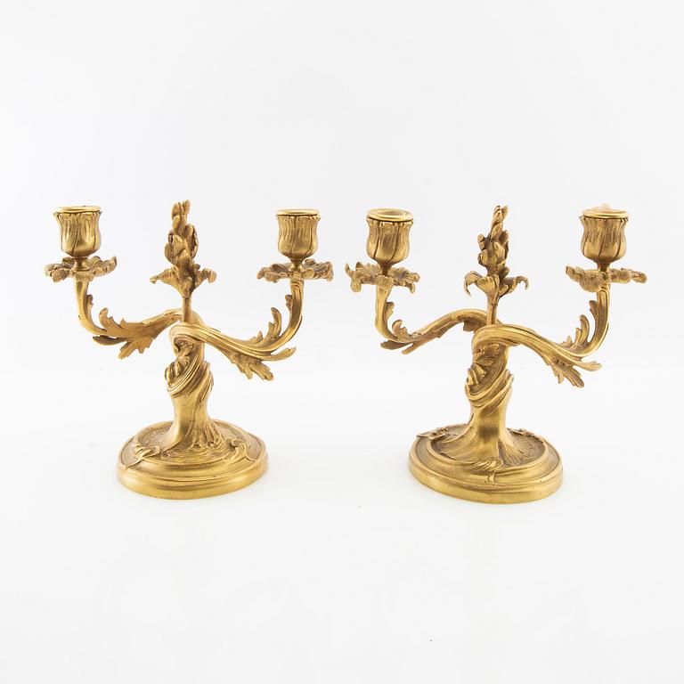 Candelabras a pair Louis XV style approximately 2900.