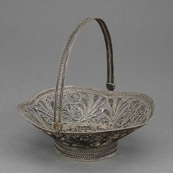 KONFEKTSKÅL, silver, 1800/1900-tal.