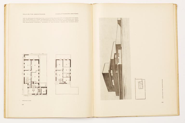 BÖCKER, 2 st, Erich Mendelsohn, Berlin, 1920-tal.