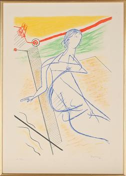 Wilhelm Freddie · WILHELM FREDDIE, färglitografi, daterad 78 och numrerad E.A 42/50.