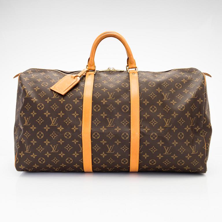 Louis Vuitton, a Monogram Canvas 'Keepall 55' bag.