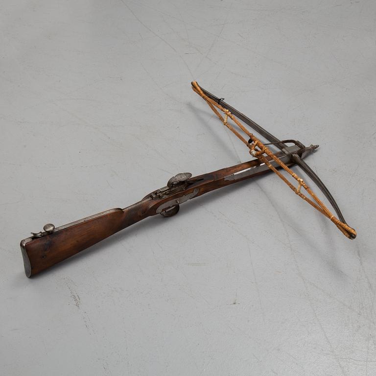 A stone crossbow, probably by Robert Bolton, Wigan, from around the year 1800.