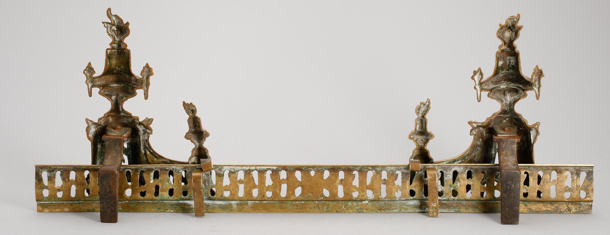 ELDSTÄLL, mässing, 1800-tal.