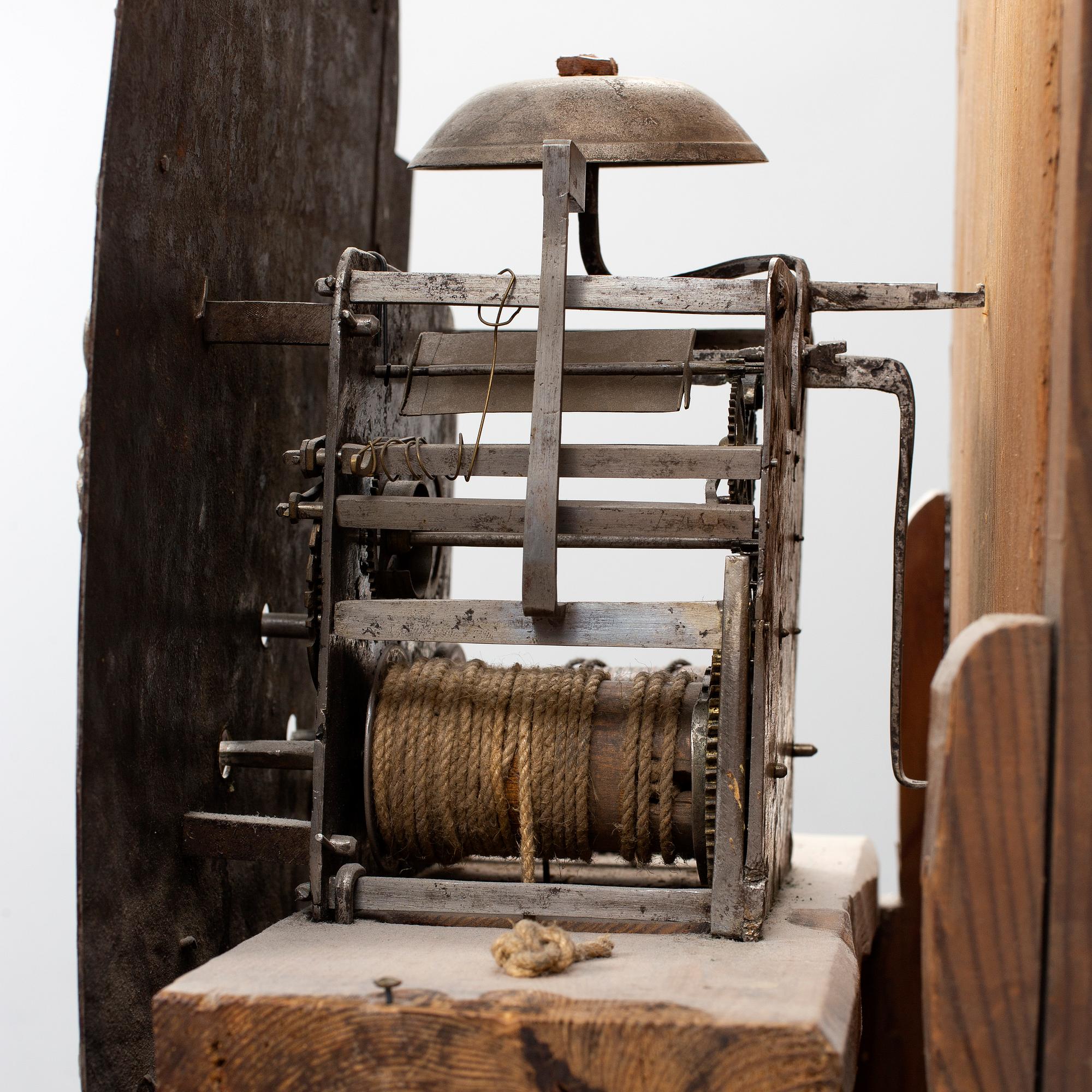 A Swedish long case clock, second half of the 18th century.