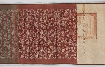 An Imperial edict, Kangxi, dated to 1664 and of the period.