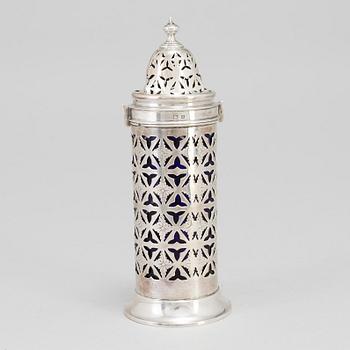 A silver sugar shaker by Deakin & Francis in Birmingham 1899.