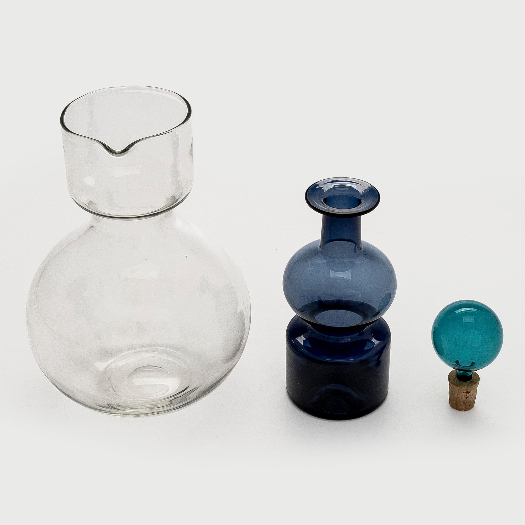 Kaj Franck, a decanter, 'The Bells of Kremlin', signed Nuutajärvi Notsjö.