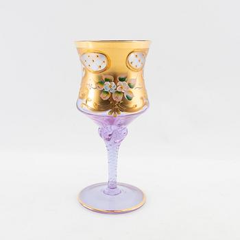 Vinglas 6 st Böhmen 1900-tal.