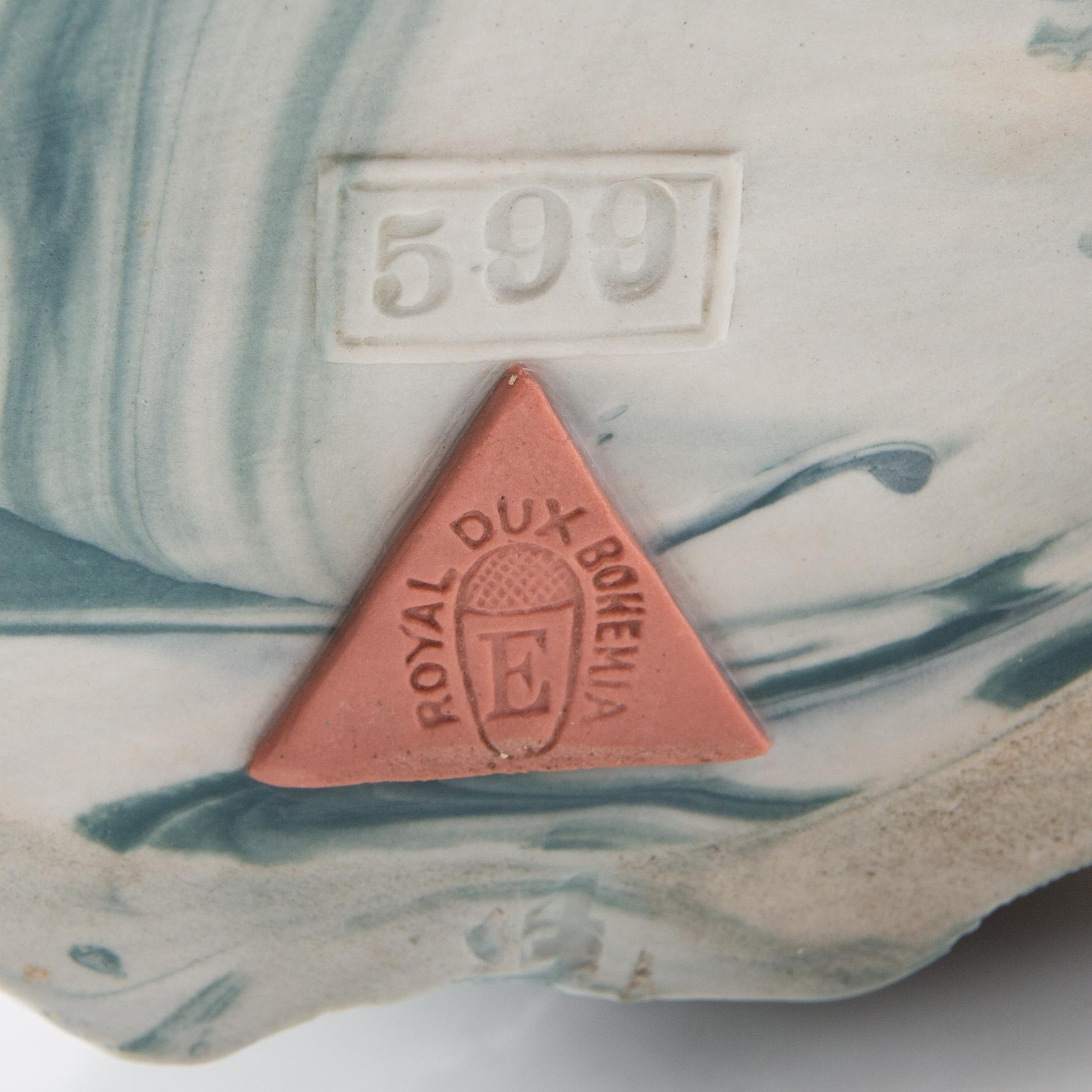 Bowl Royal Dux Bohemia early 20th century porcelain.