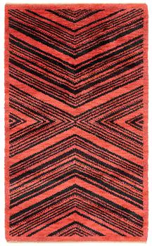 446. Barbro Nilsson, a carpet, "Tigerfällen", knotted pile, 260 x 154 cm, signed AB MMF BN.