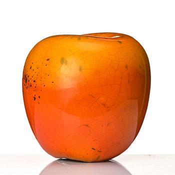 Hans Hedberg, a faience sculpture of an apple, Biot, France.